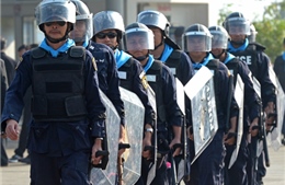 Cảnh sát Thái Lan tụ tập phản đối tại Bangkok 